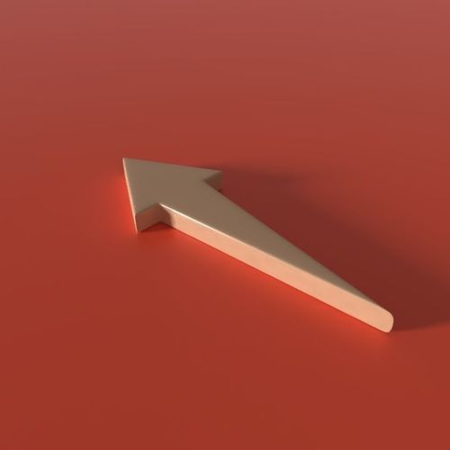 3D model Sharp straight arrow VR / AR / lowpoly CGTrader