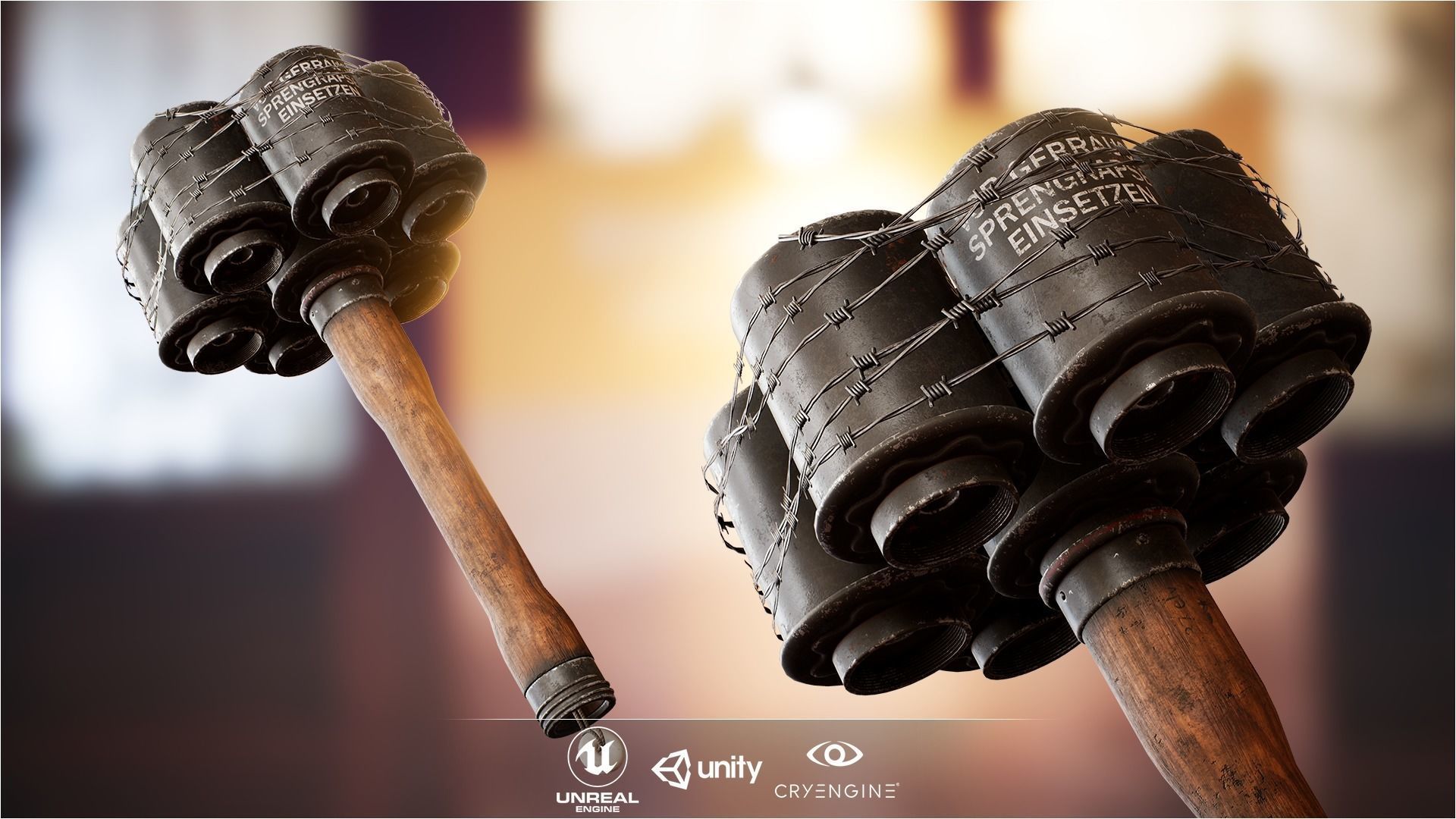 VR / AR ready World War II Axis First Person Asset 1