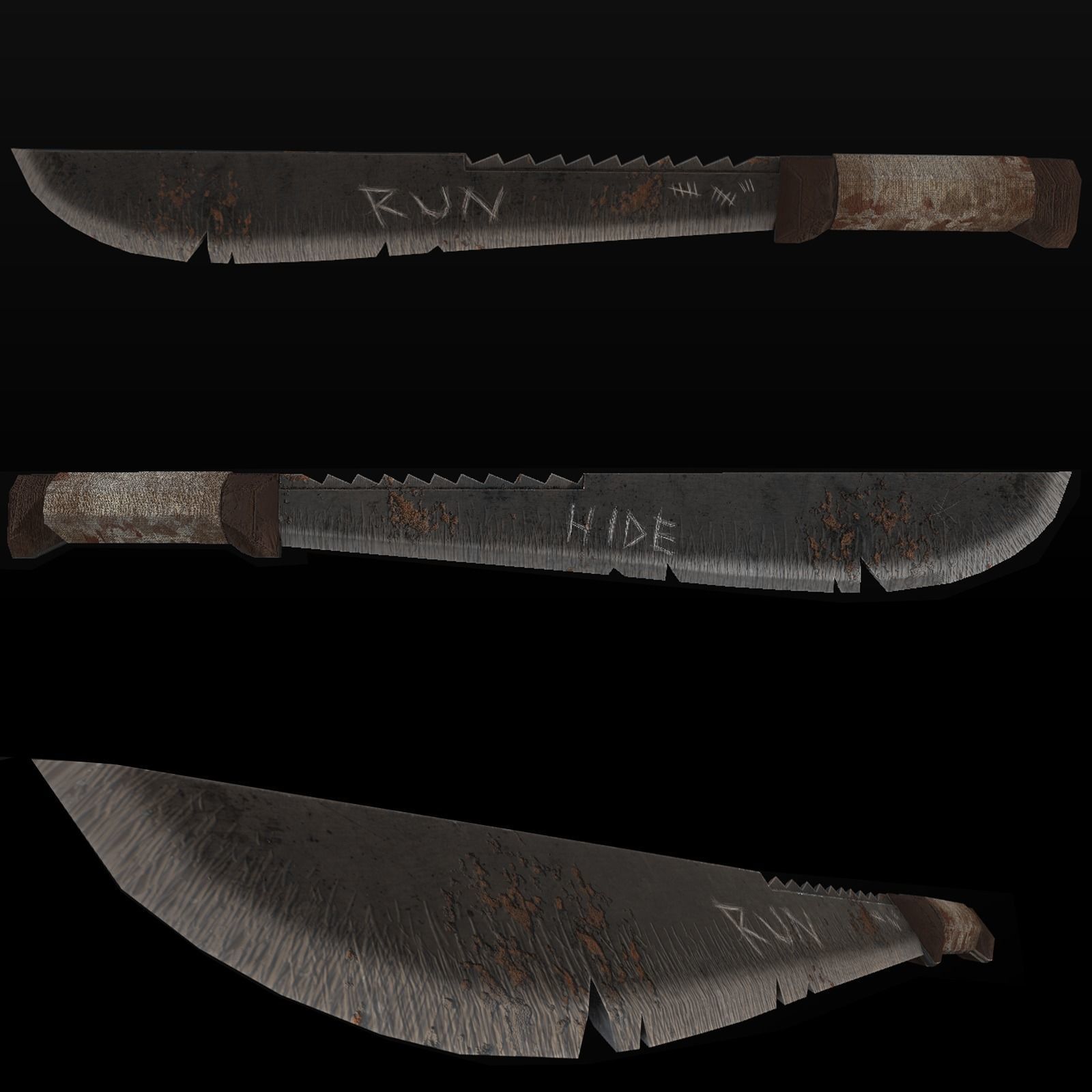 3D model Wasteland Machete Game Ready VR / AR / lowpoly CGTrader