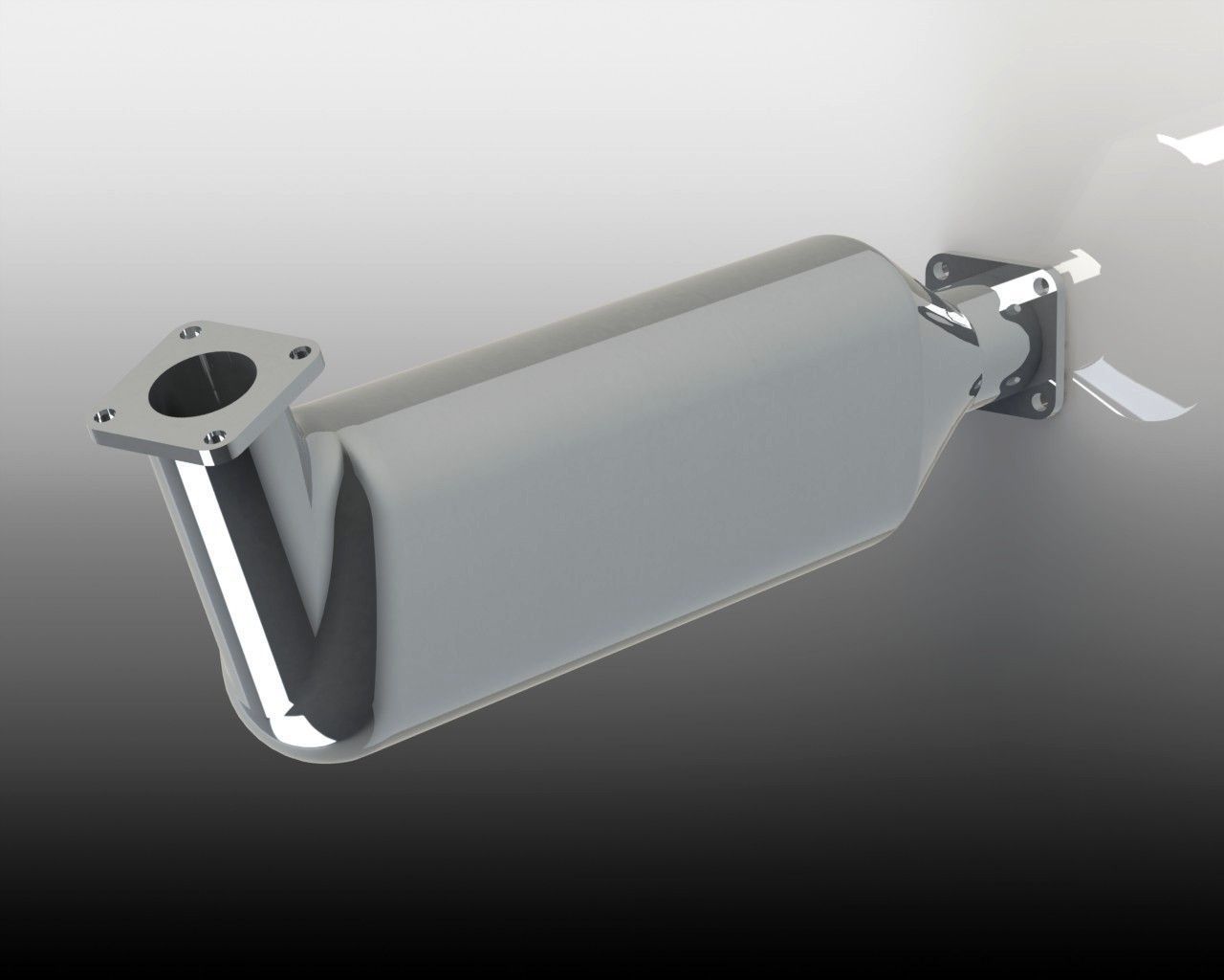 catalyst housing free 3D model CGTrader