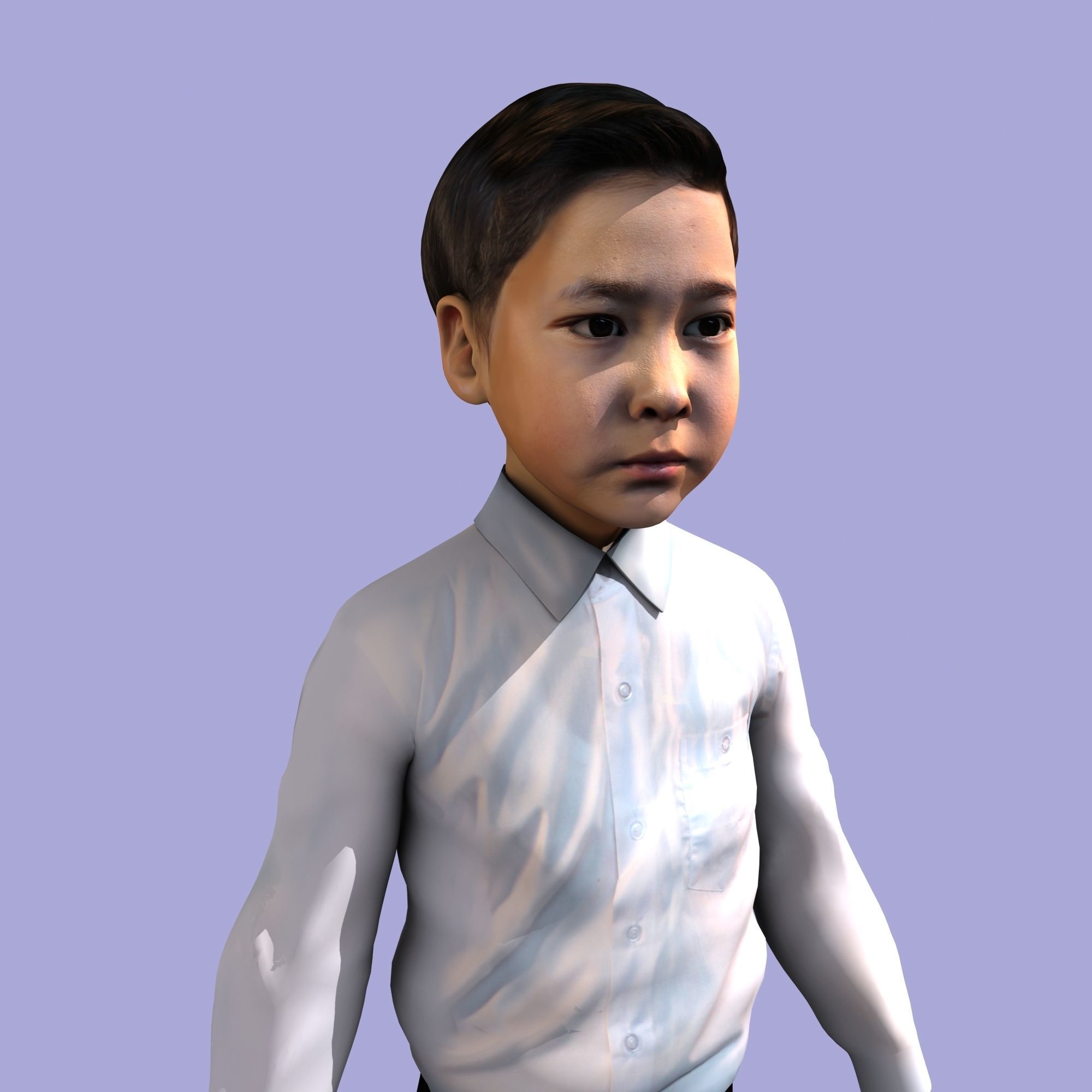  Asian boy 3D model