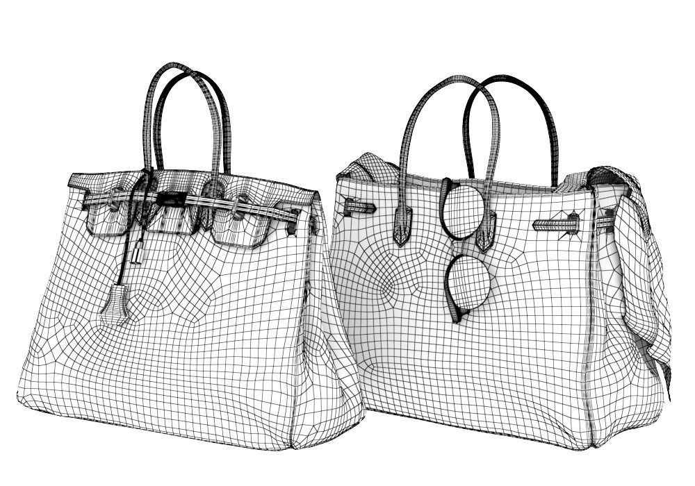 Hermes Birkin Bag 3D model | CGTrader