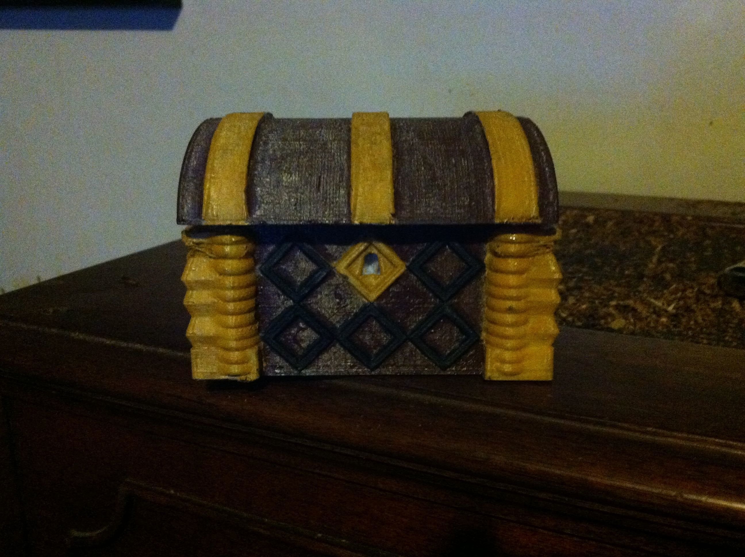 Treasure Chest Jewelry Box 3D model 3D printable | CGTrader