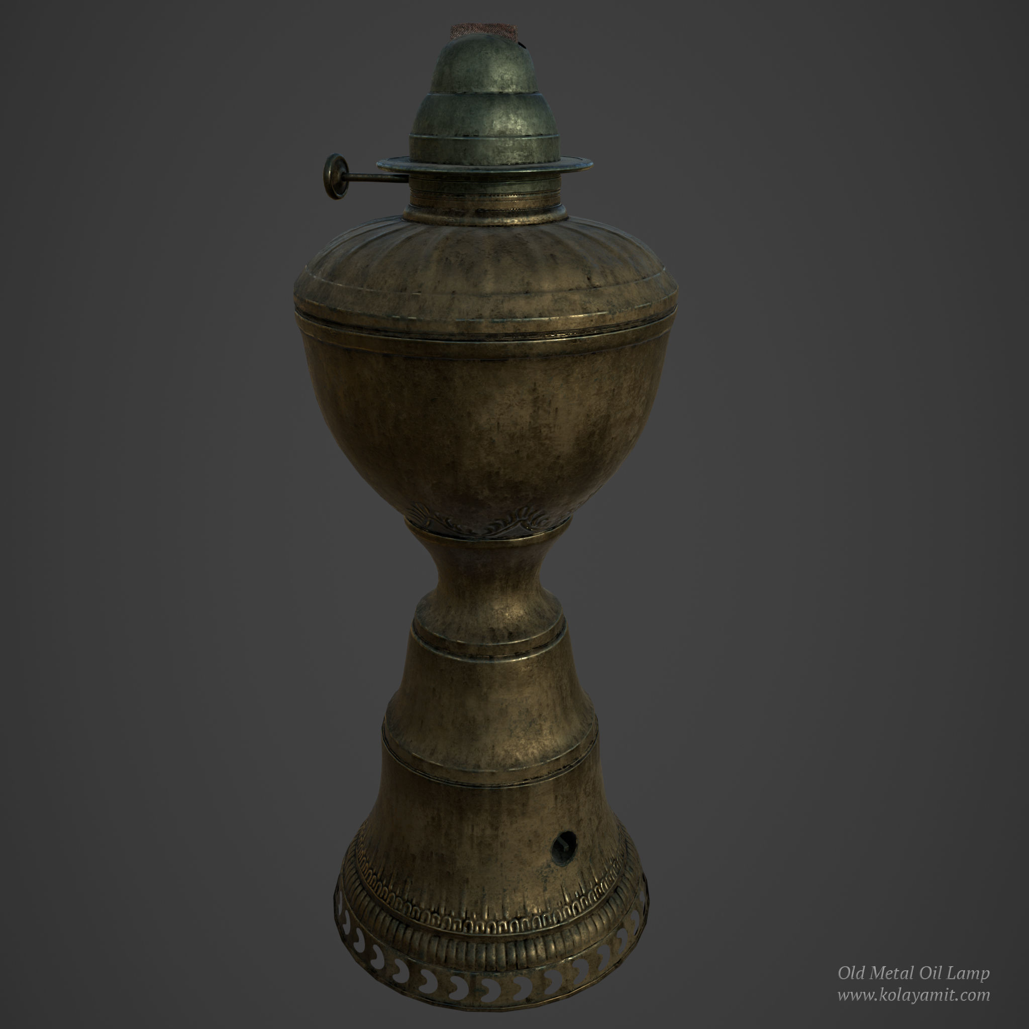 Old Metal Oil Lamp 3d Model Cgtrader Old Metal Oil Lamp 3d Model Low Poly Obj Mtl Fbx Ma Mb Ztl Spp