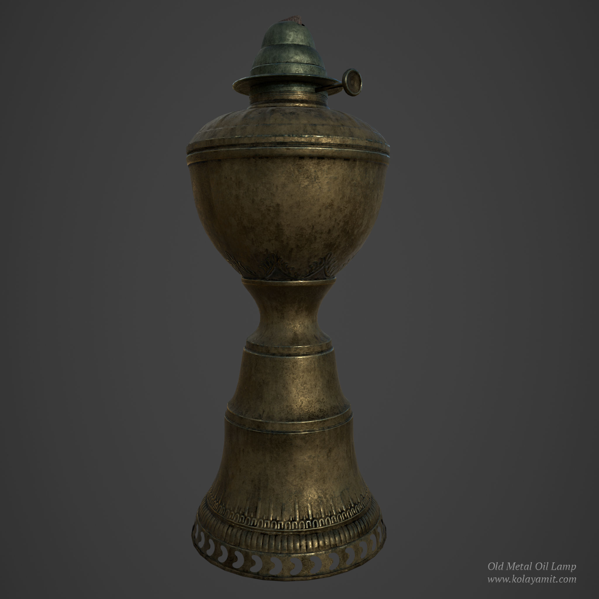 Old Metal Oil Lamp 3d Model Cgtrader Old Metal Oil Lamp 3d Model Low Poly Obj Mtl Fbx Ma Mb Ztl Spp