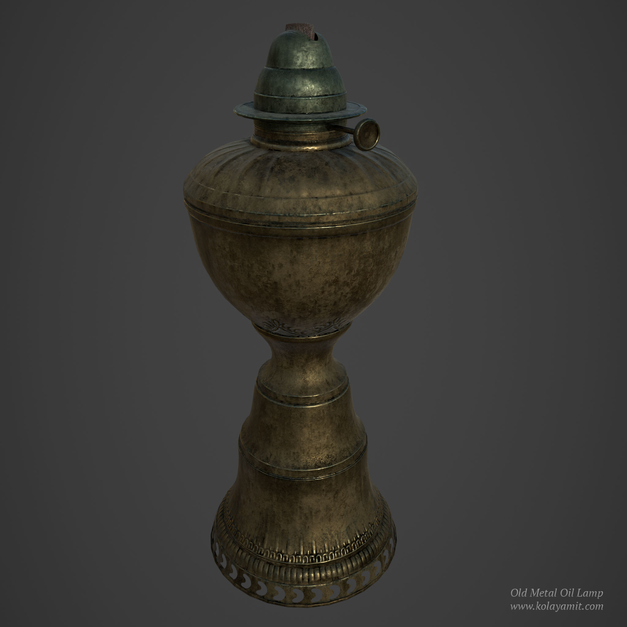 Old Metal Oil Lamp 3d Model Cgtrader Old Metal Oil Lamp 3d Model Low Poly Obj Mtl Fbx Ma Mb Ztl Spp
