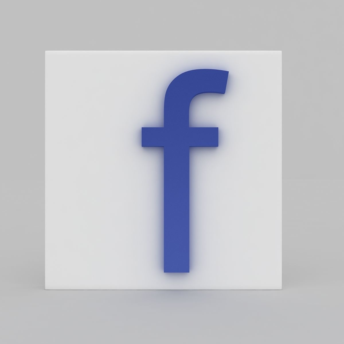 Facebook Modle facebook logo 3D model | CGTrader