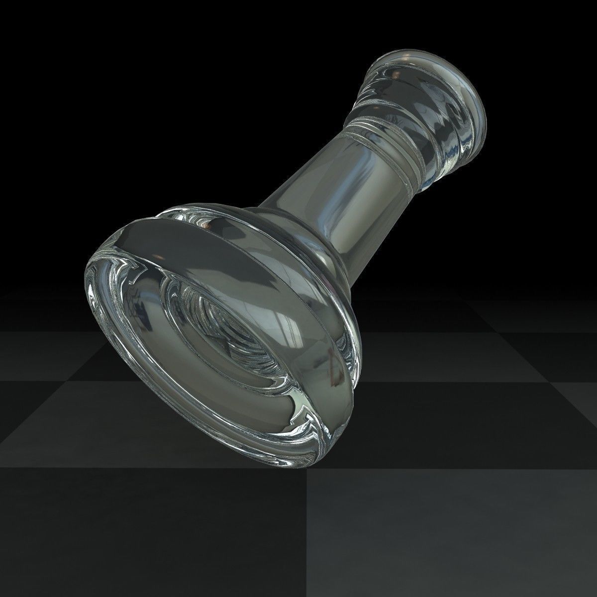 Rook Chess Pieces Glass 3D model | CGTrader