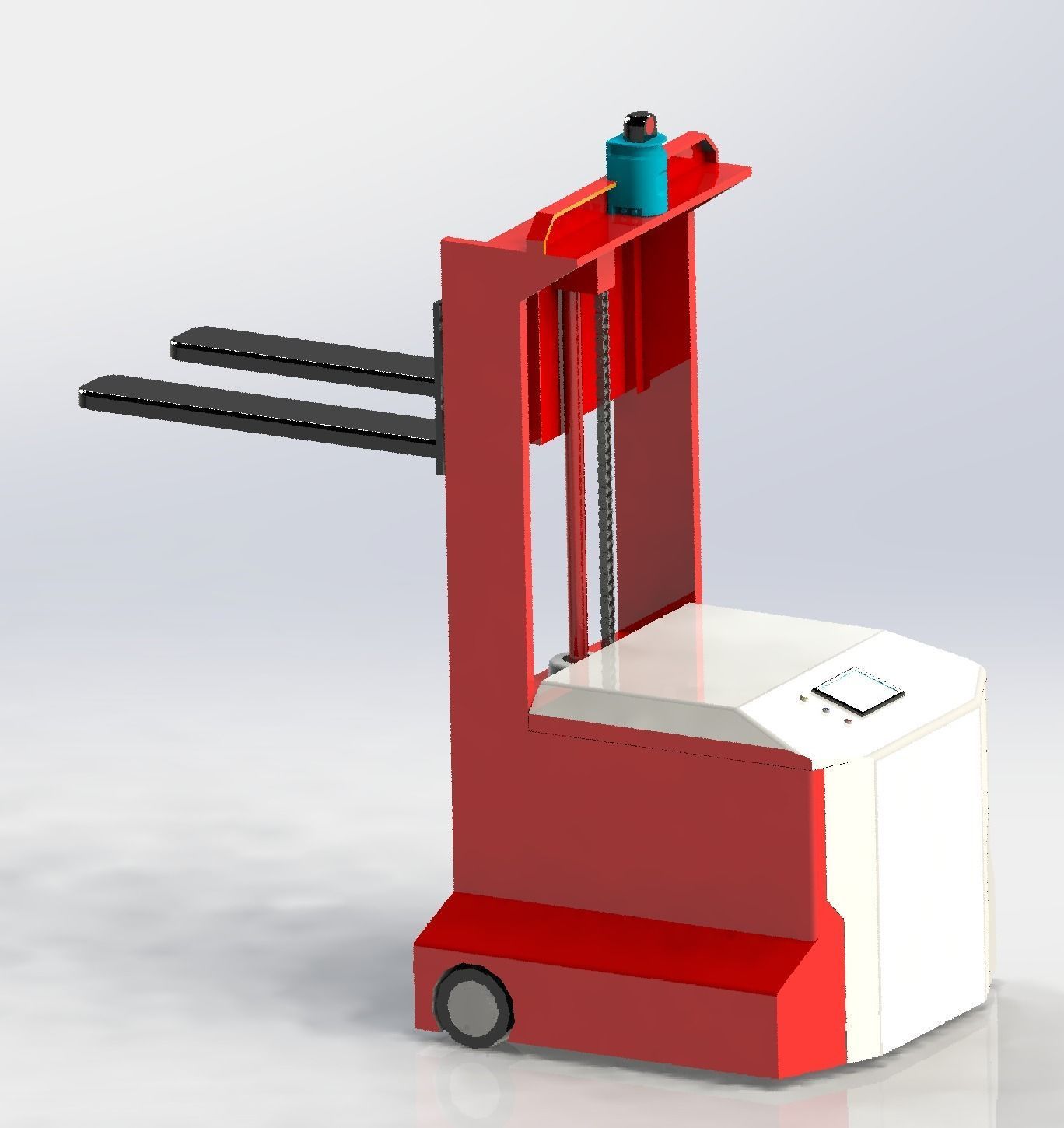 The AGV forklift 3D model | CGTrader