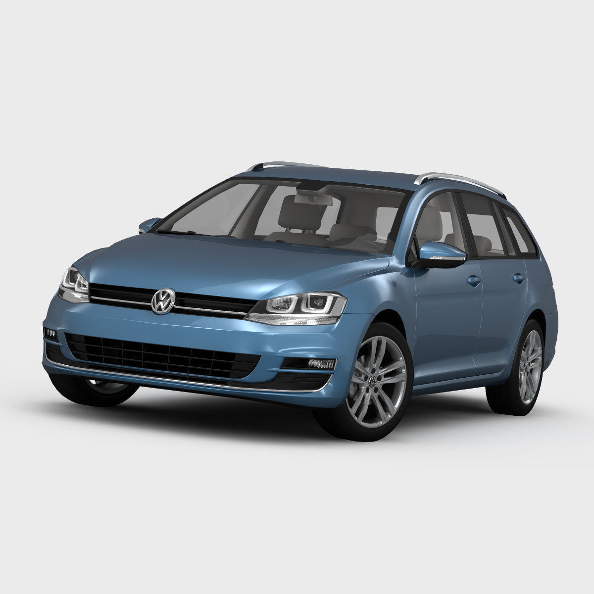 Volkswagen Golf 7 Variant 2013 3D model CGTrader
