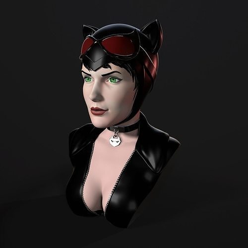 Bust Catwoman 3D Model 3D Printable CGTrader bust-catwoman-3d-model-3d-printable-cgtrader