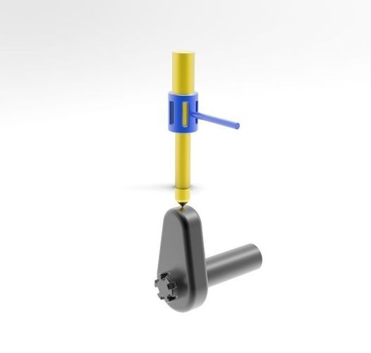 cam follower mechanism simulation 3D Model STL IGE IGS IGES