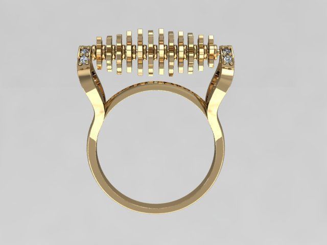 Fashionable gold ring