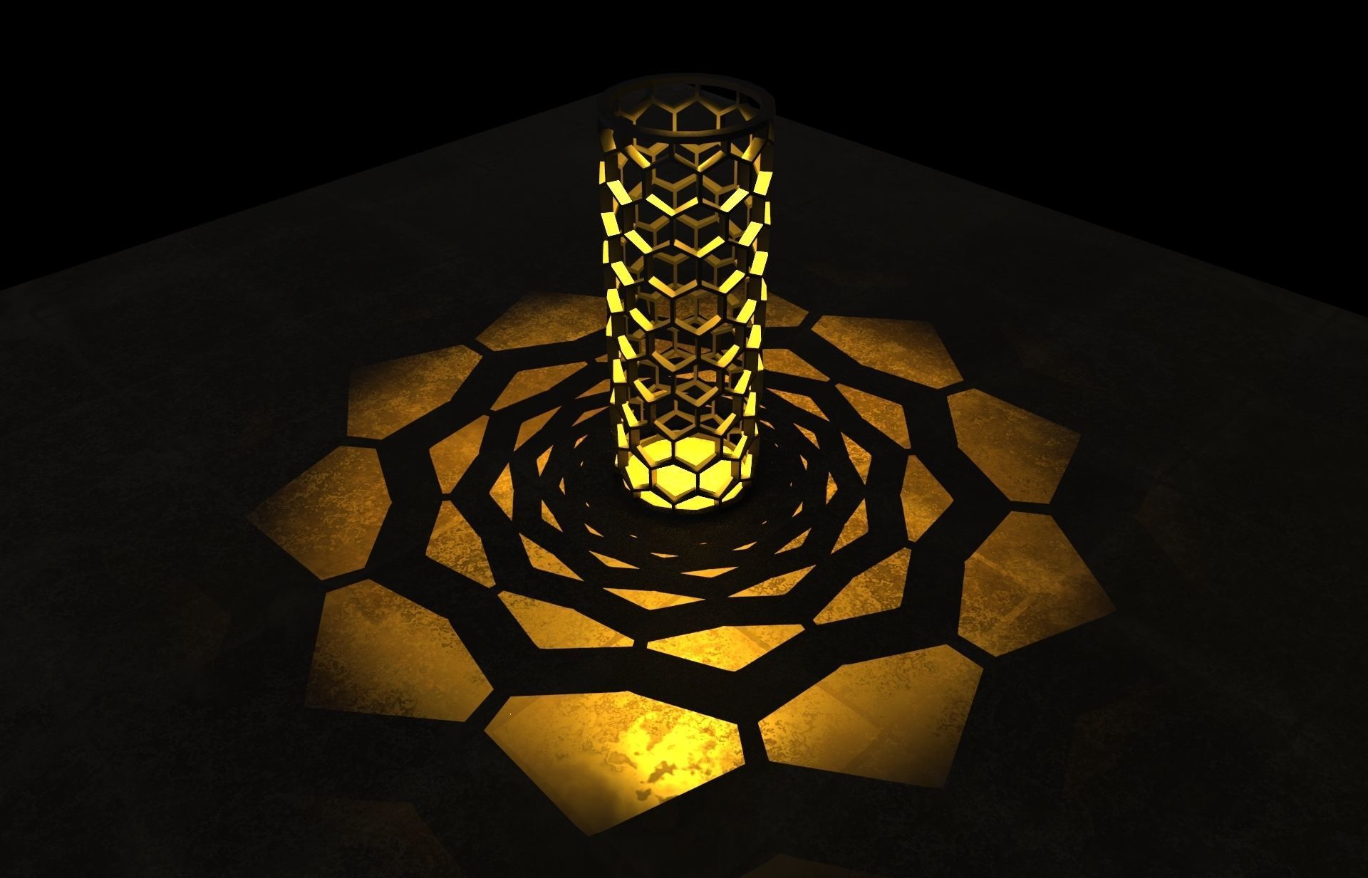 Honeycomb shaped Candle shade