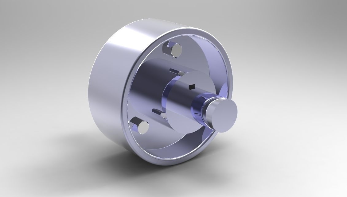 3D Rigid Flange Coupling CGTrader