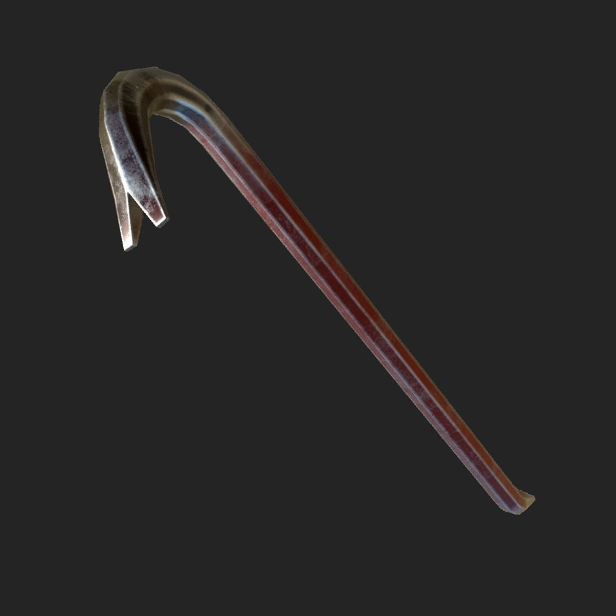 Crowbar 3D model gameready CGTrader