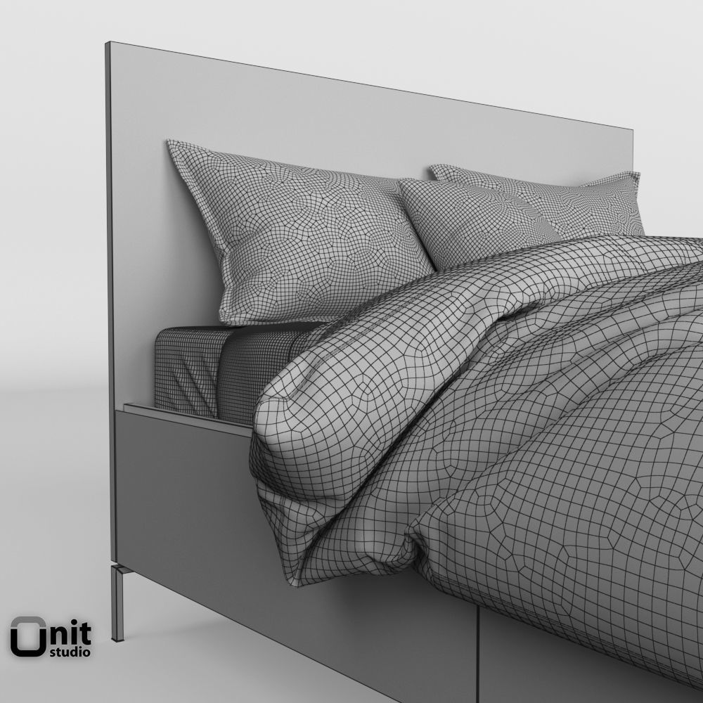 Nash Storage Bed by West Elm 3D model CGTrader