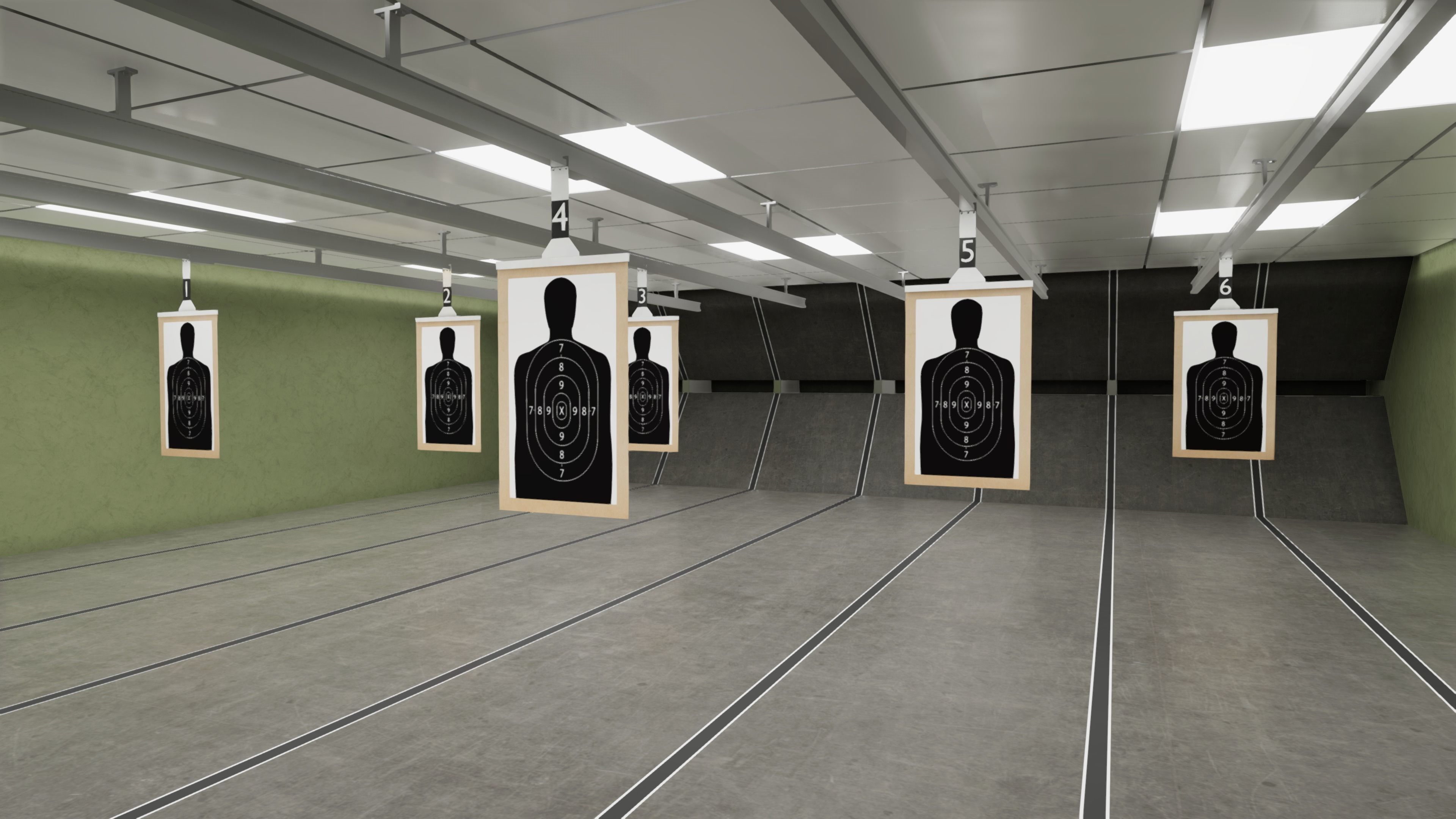 3D model HQ Shooting Range VR / AR / lowpoly CGTrader