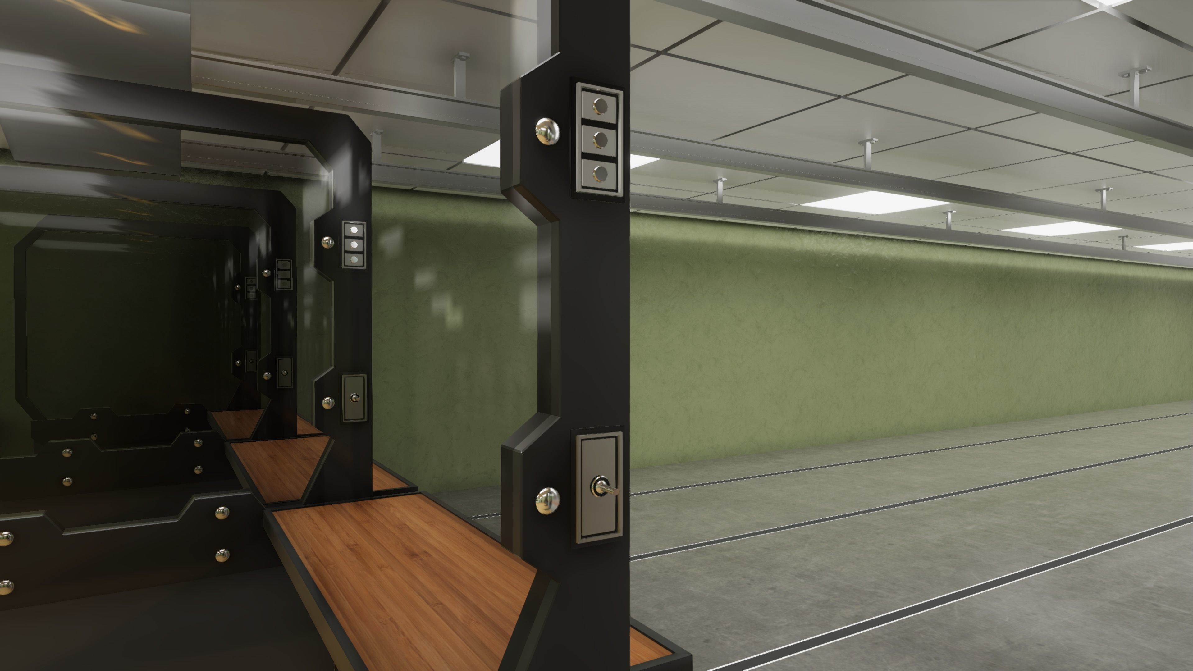 3D model HQ Shooting Range VR / AR / lowpoly CGTrader