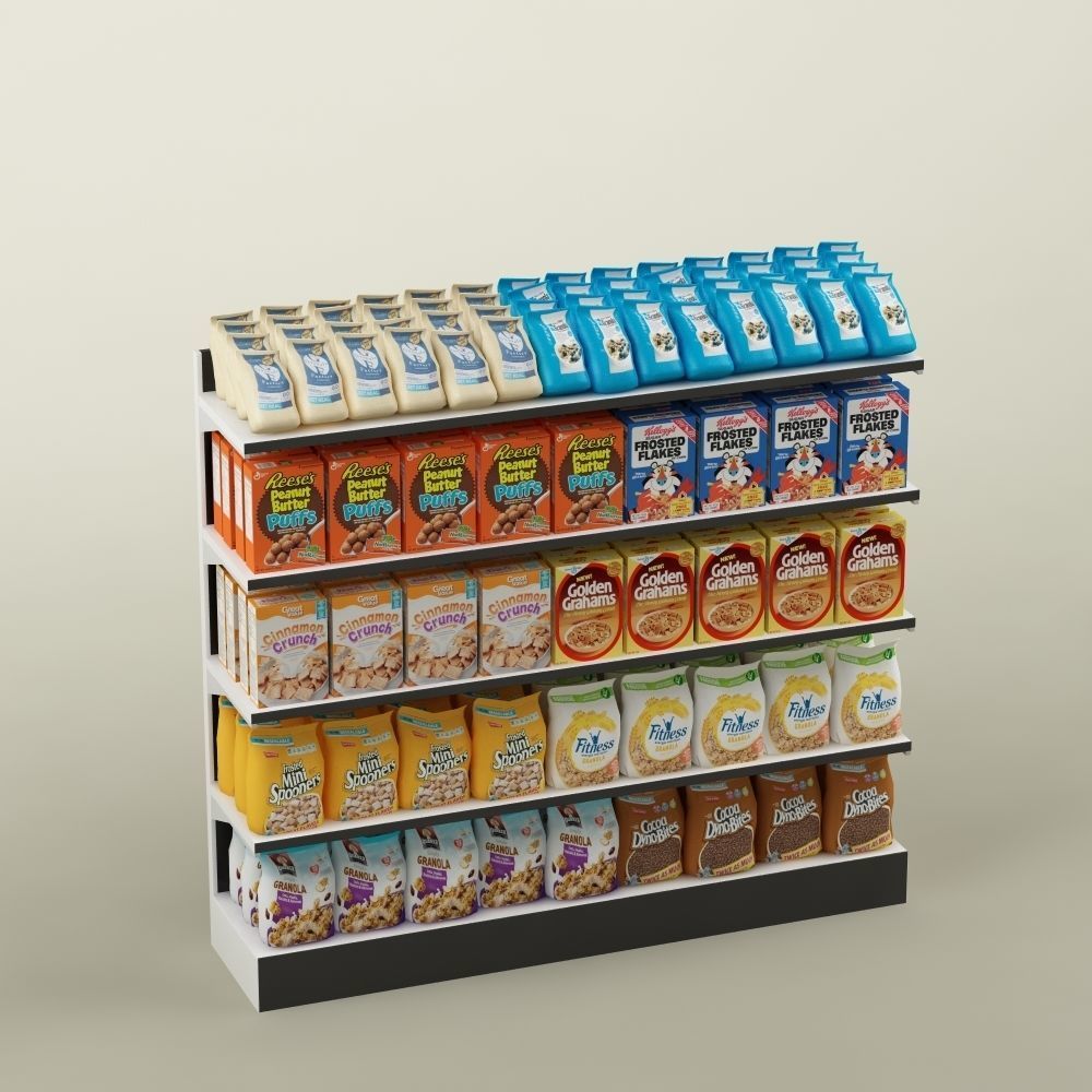Storage shelving rack store cereal food