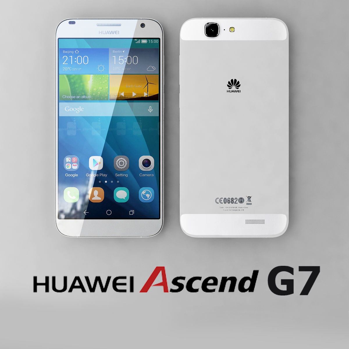 Huawei Ascend G7 White 3D model