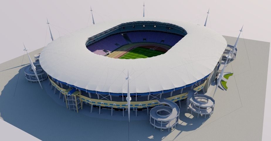 3D model Stade Olympique de Rades - Tunisia VR / AR / low-poly | CGTrader