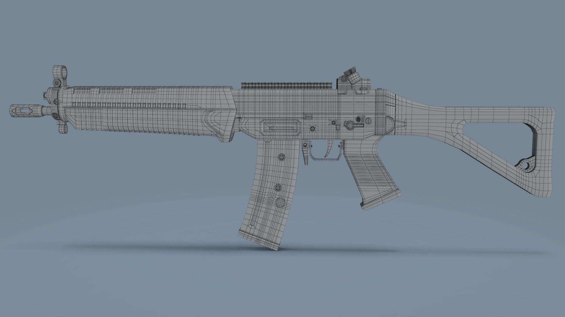 AEG AIRSOFT ASSAULT RIFLE 3D model | CGTrader