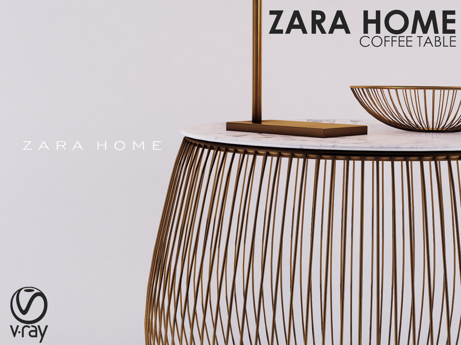 Zara Home Coffee Table 3D model CGTrader