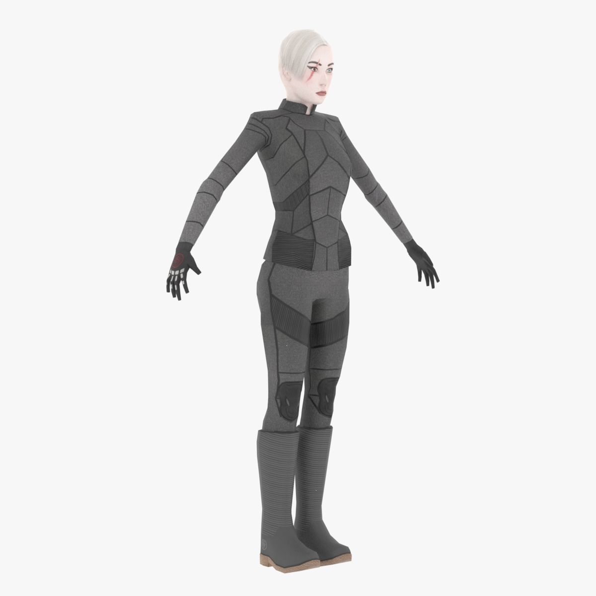 Sci-Fi Female Character in black