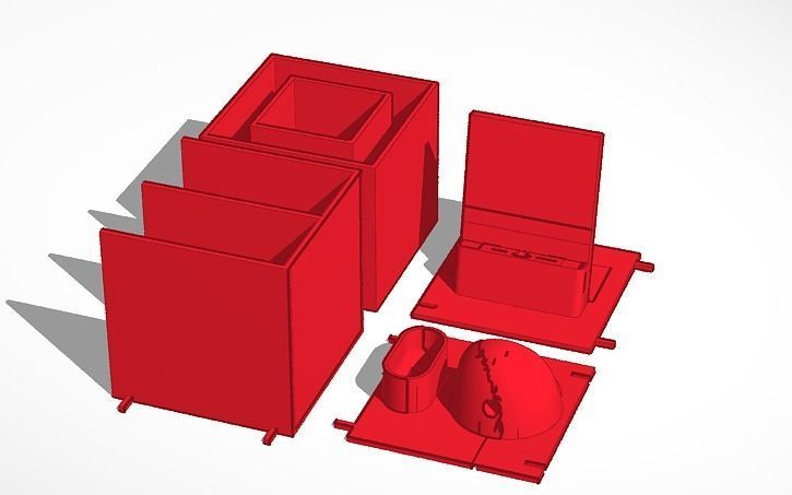Modular Desk Organizer Without Airpod 3d Print Model
