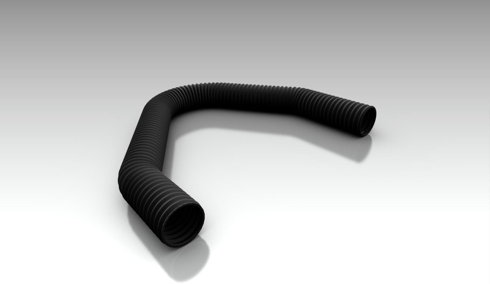 Flexible rubber hose 3D model CGTrader