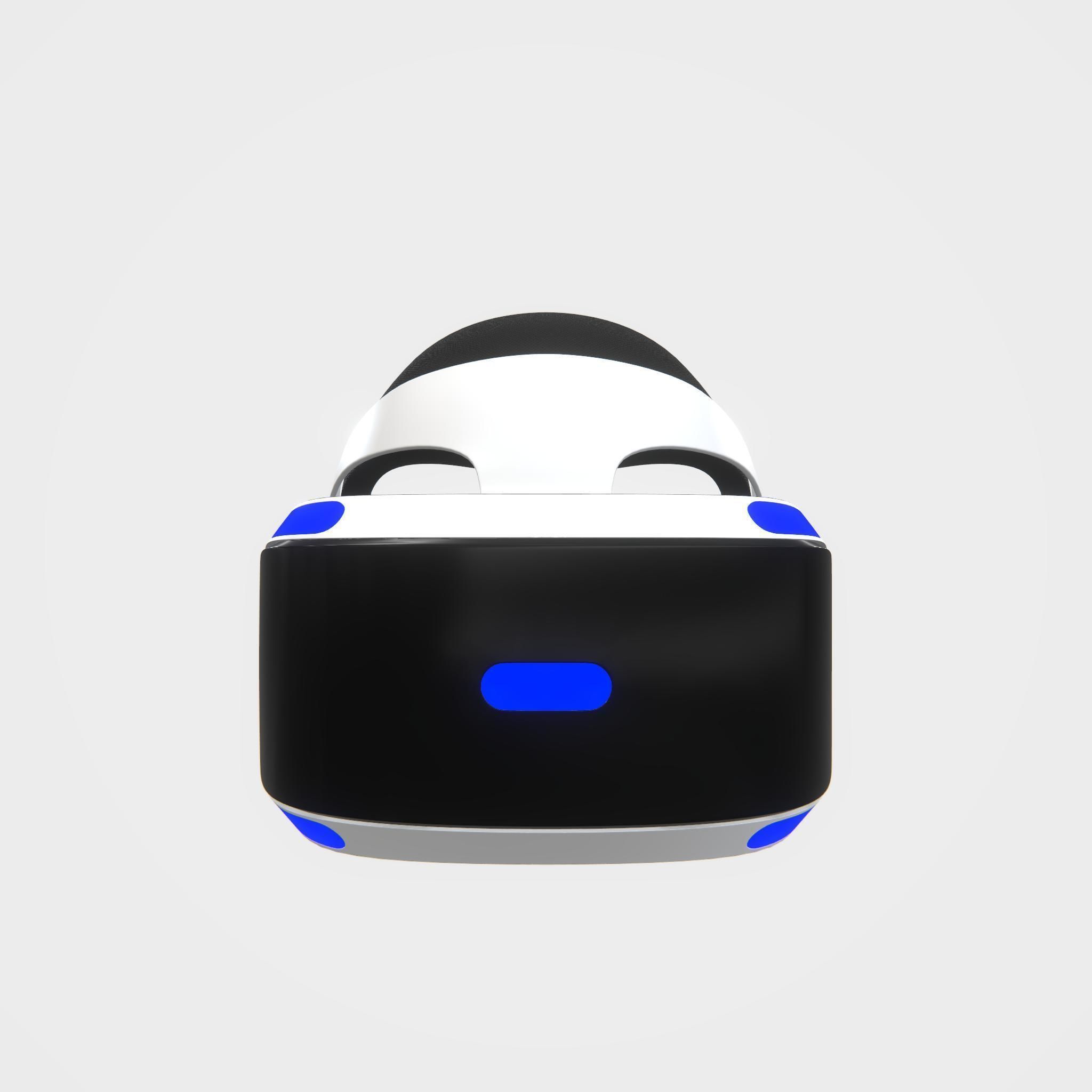 Highly detailed Playstation VR headset PBR 3D model CGTrader