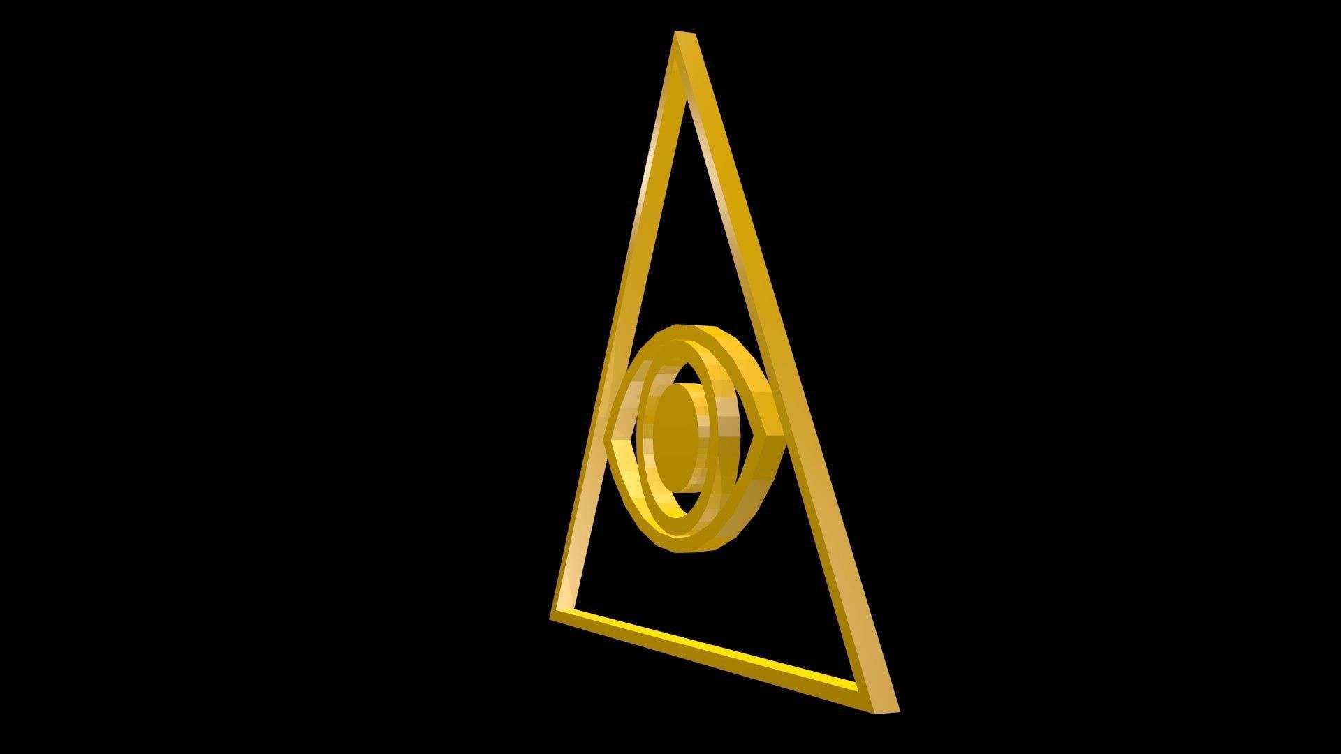 3D model Low poly Eye in Triangle VR / AR / low-poly | CGTrader