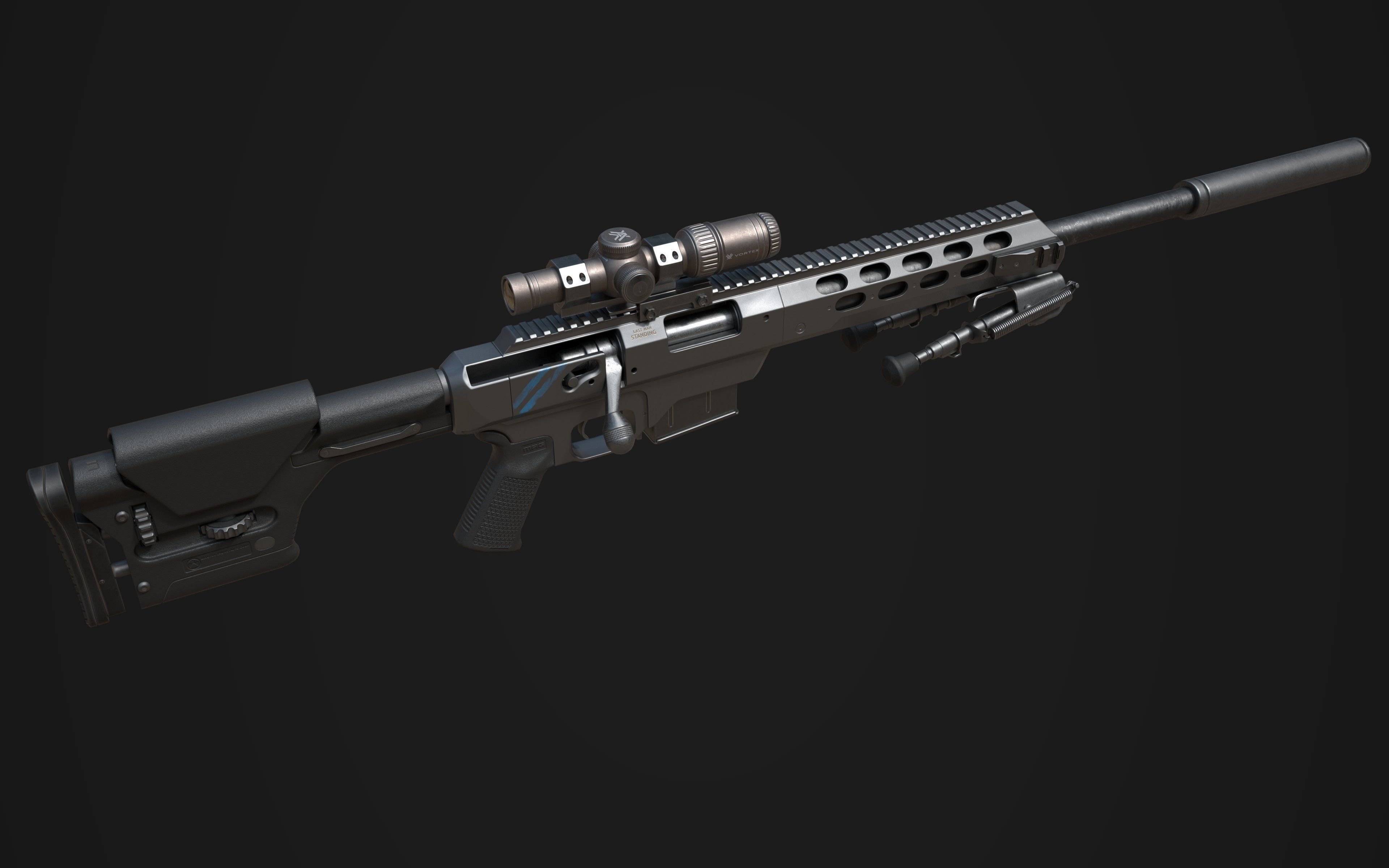 3D model Tac 21 Sniper rifle Game ready VR / AR / low-poly | CGTrader