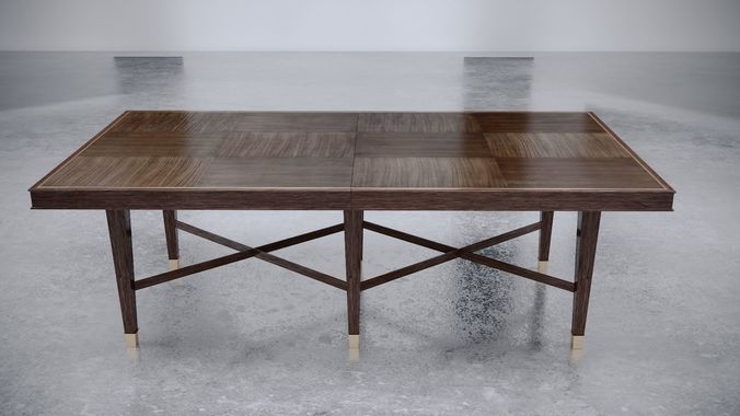Baker Furniture Larchmont Dining Table Cgtrader Baker Furniture Larchmont Dining Table Model