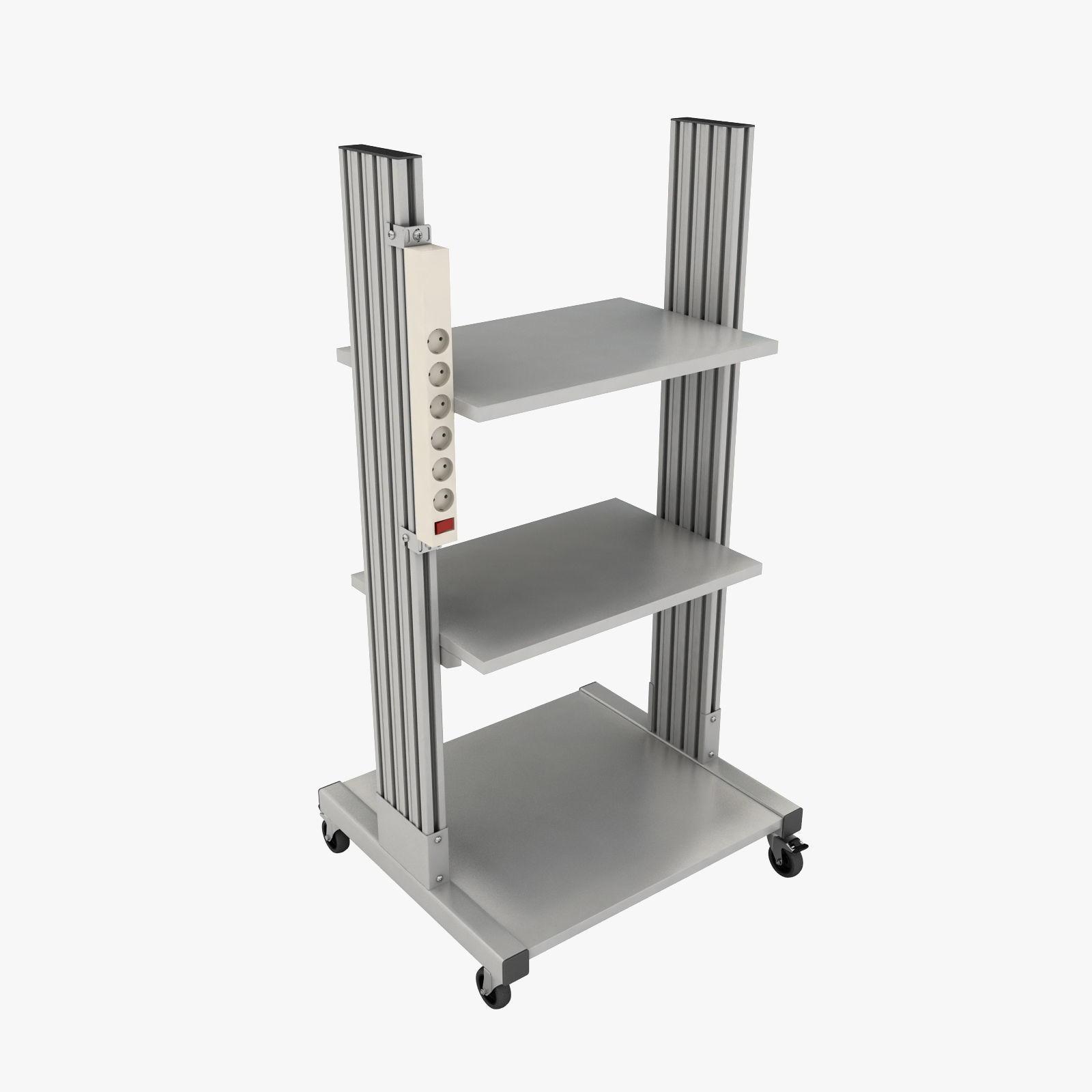3D Mobile rack for electrical equipment 3 CGTrader