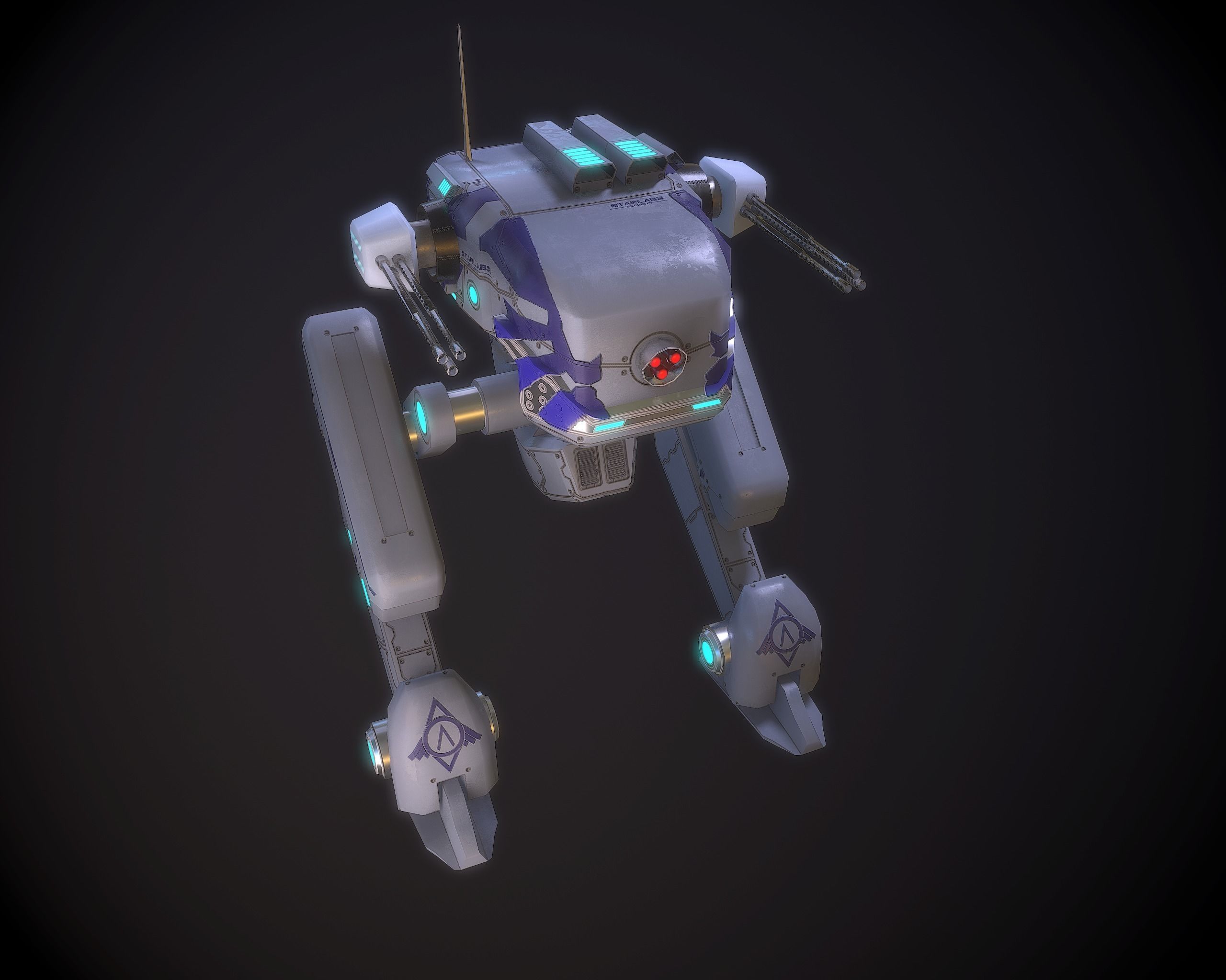 3D model Sprinter light Mech VR / AR / low-poly | CGTrader