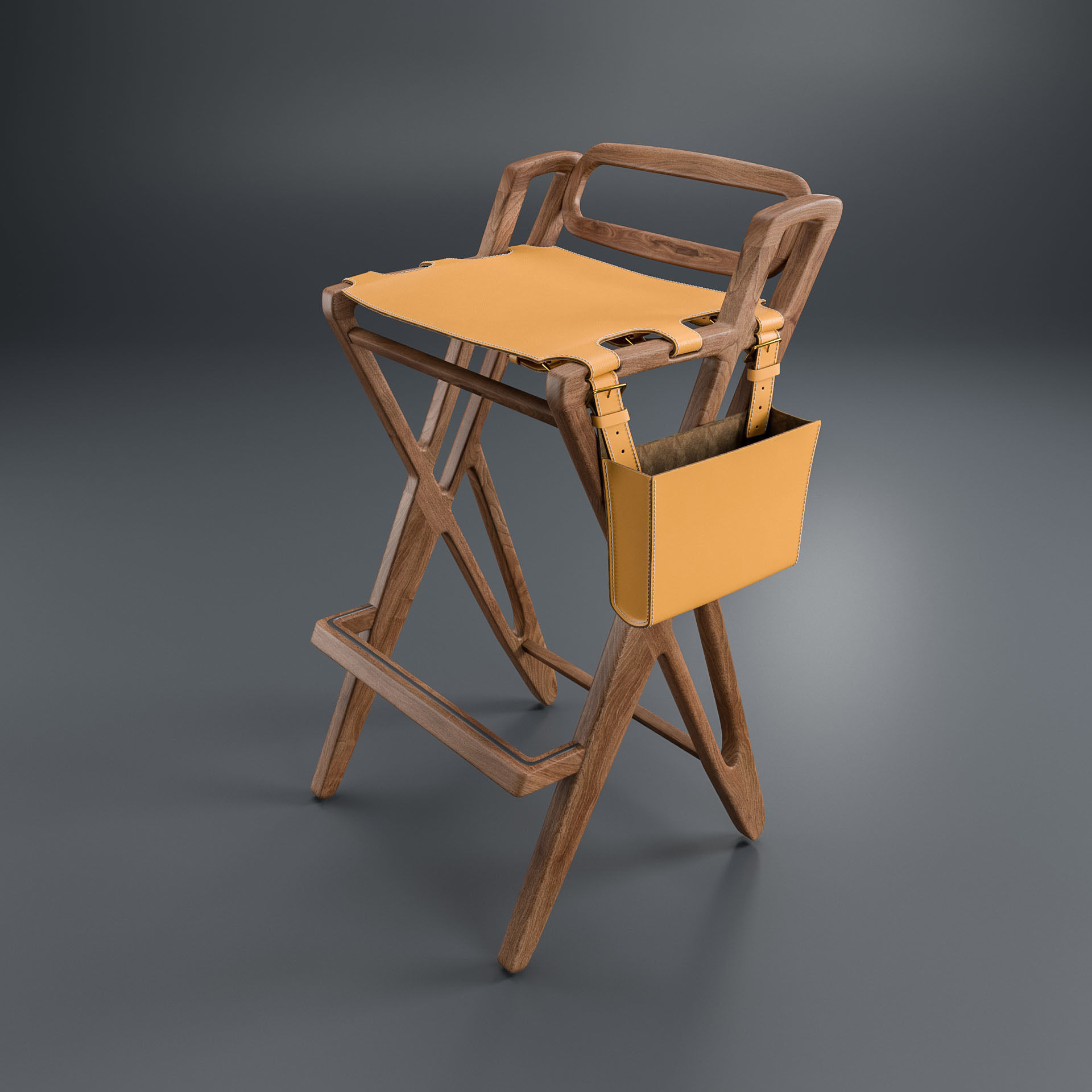 Hookl und Stool Triangle bar stool 3D model CGTrader