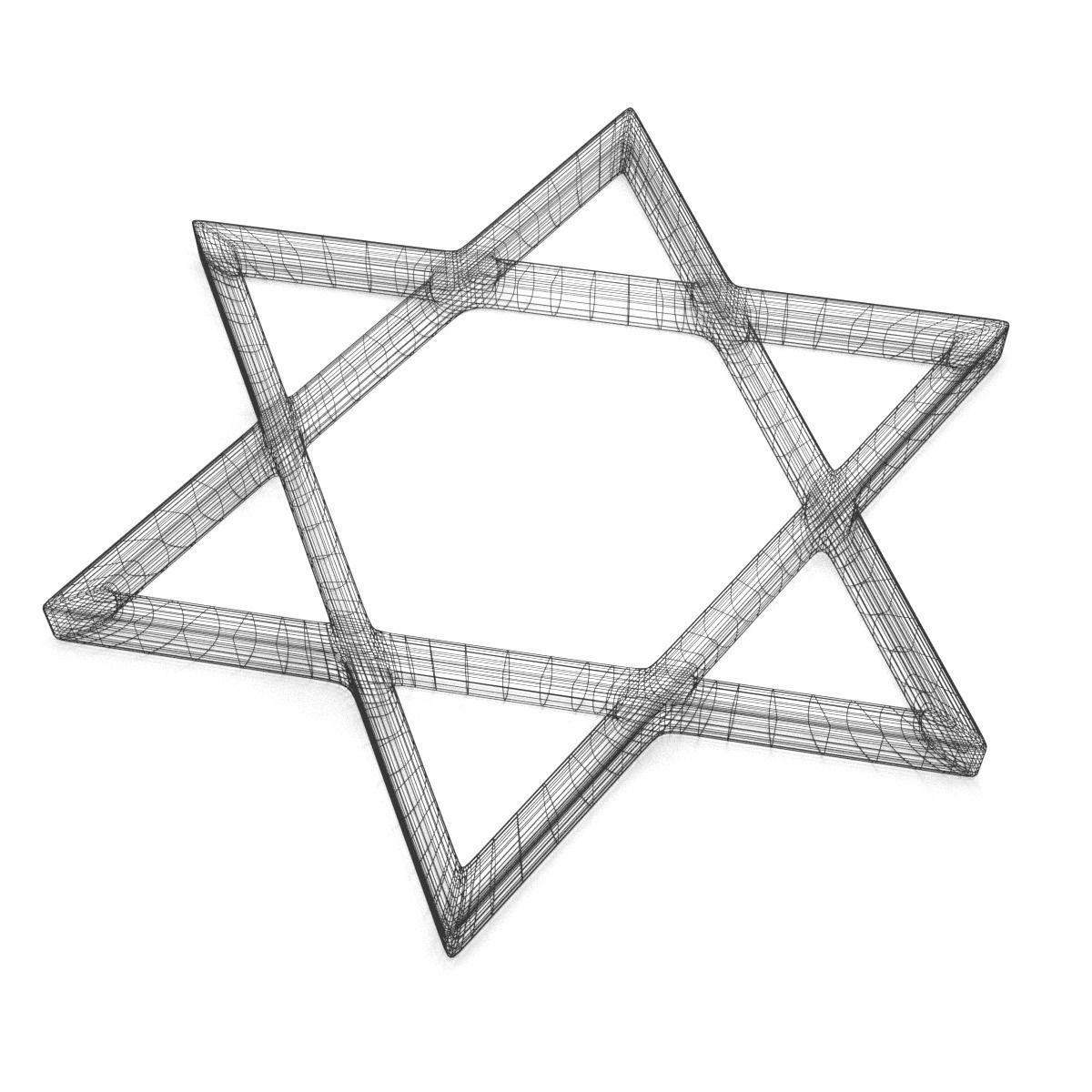 Star of David free 3D model | CGTrader