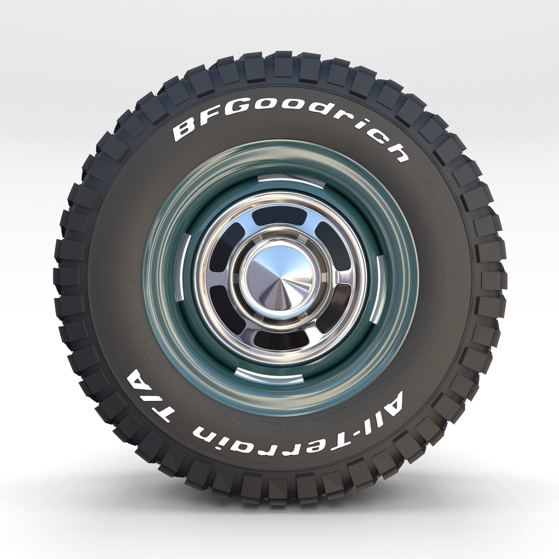 Toyota Land Cruiser FJ 40 Wheel 2 3D model CGTrader