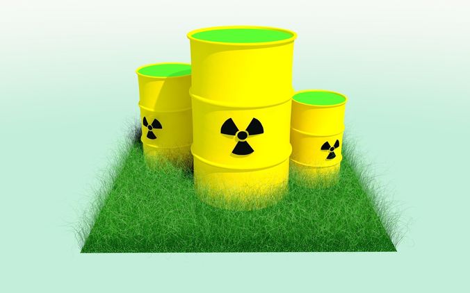 Radiation Barrel free 3D model | CGTrader