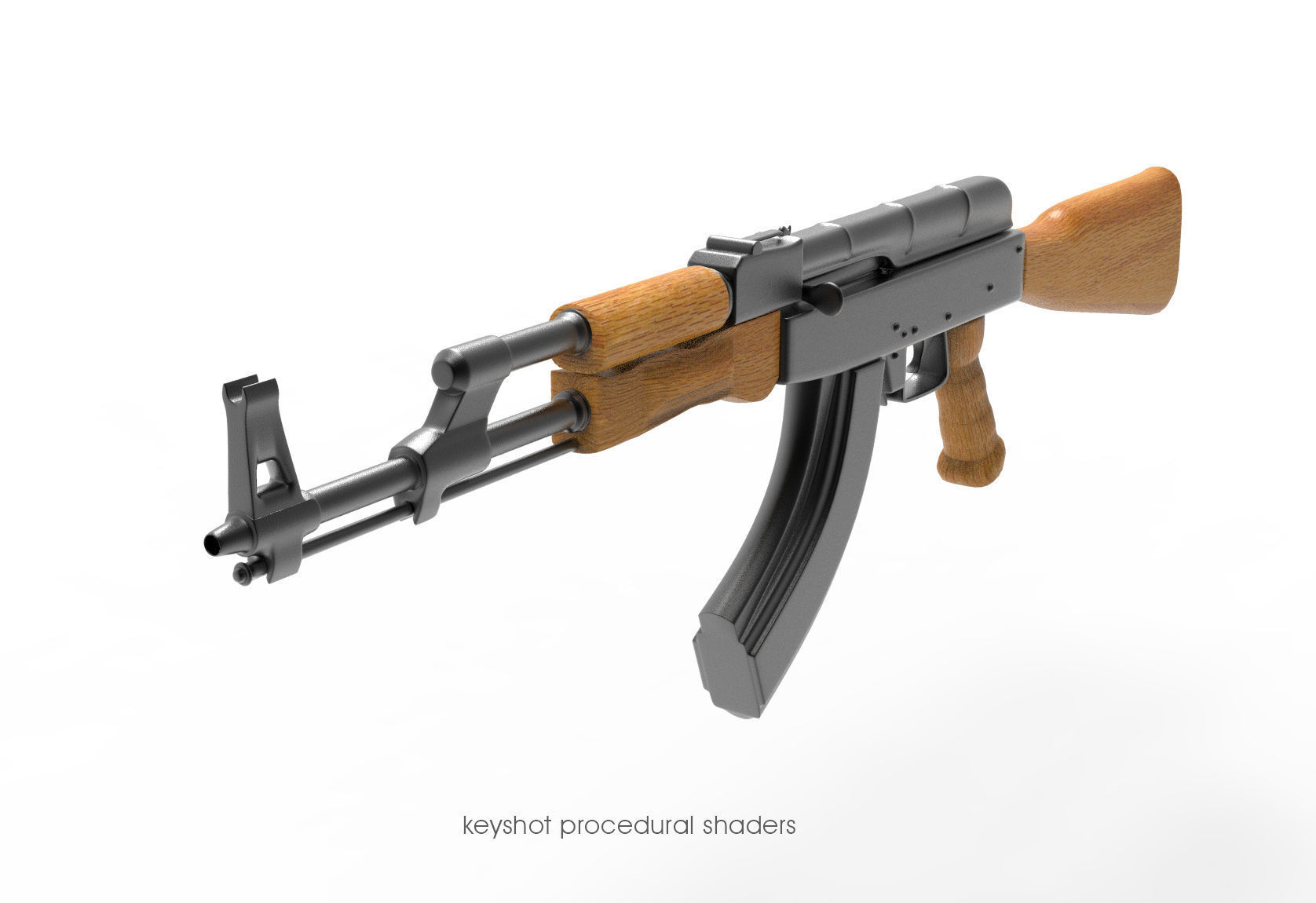 AK-47 free VR / AR / low-poly 3D model rigged | CGTrader
