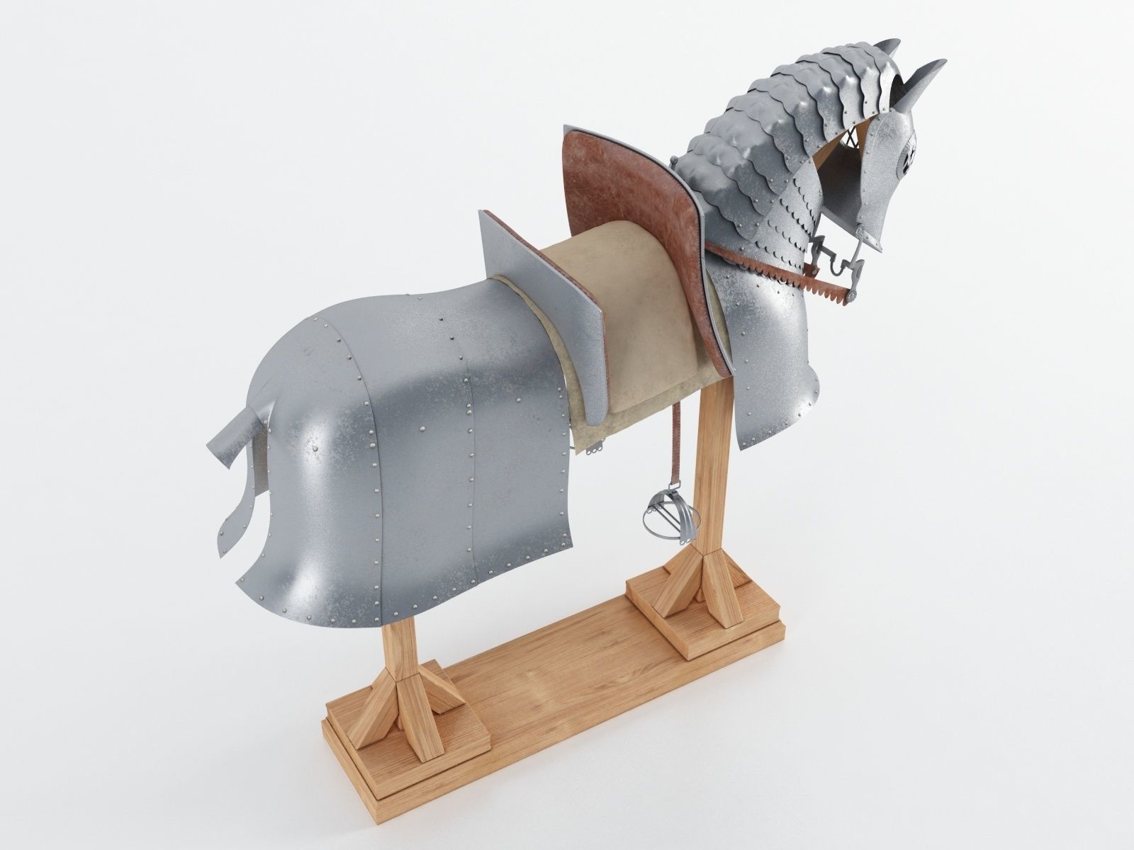 Horse Armor 03 3D model CGTrader
