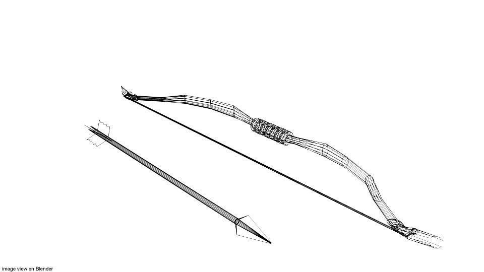 Bow and Arrow Reflex 3D model CGTrader