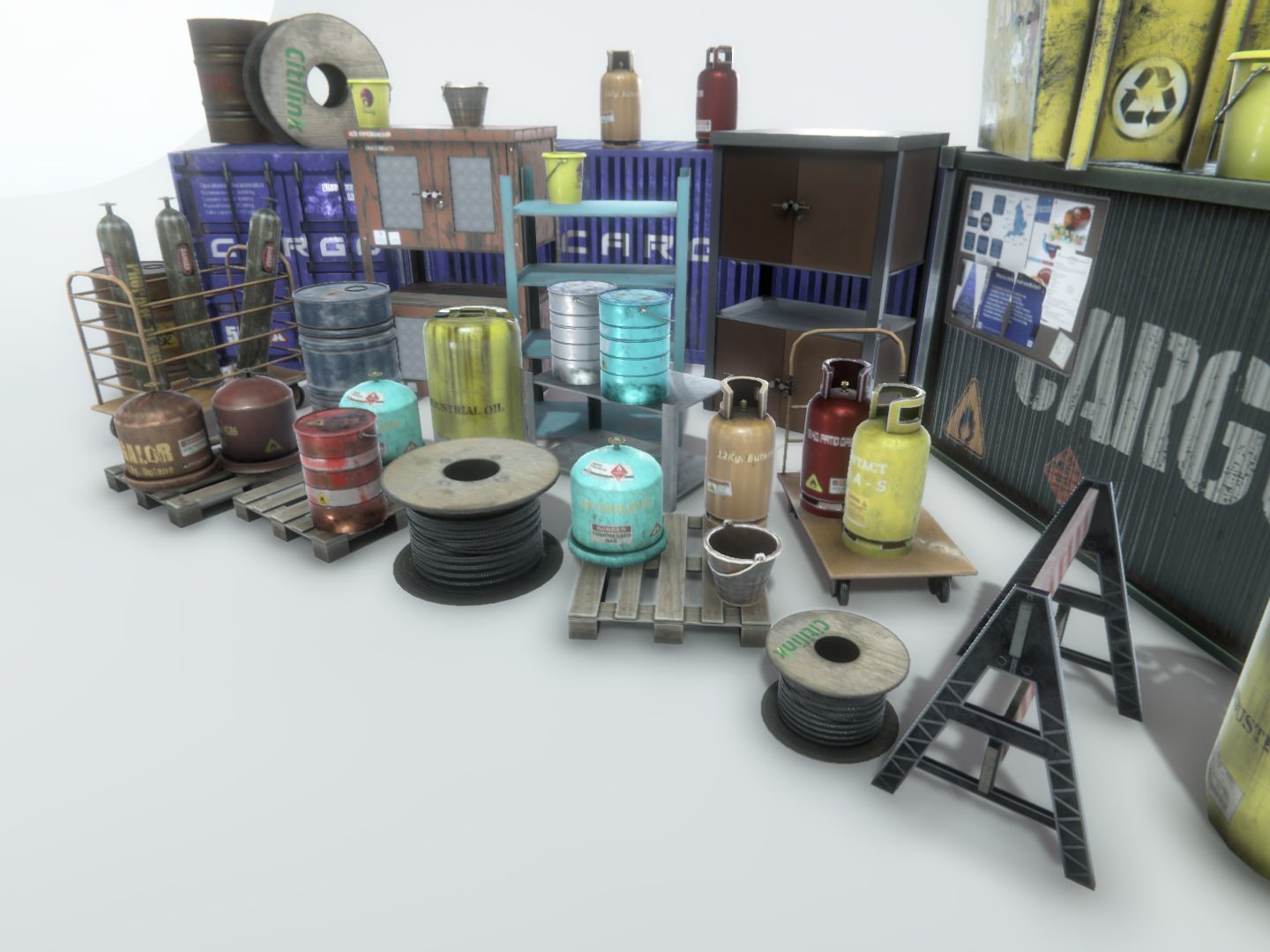 3D model Industrial Props 2 VR / AR / low-poly | CGTrader
