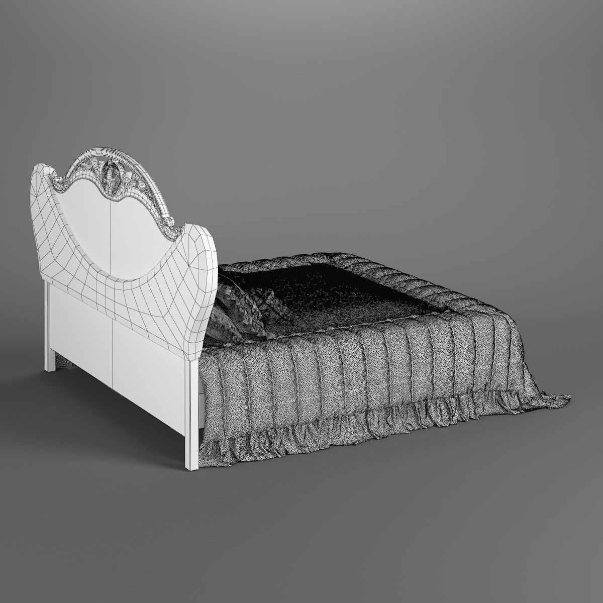 230 Carpenter Bed B 2472x2294x1476 3D model CGTrader