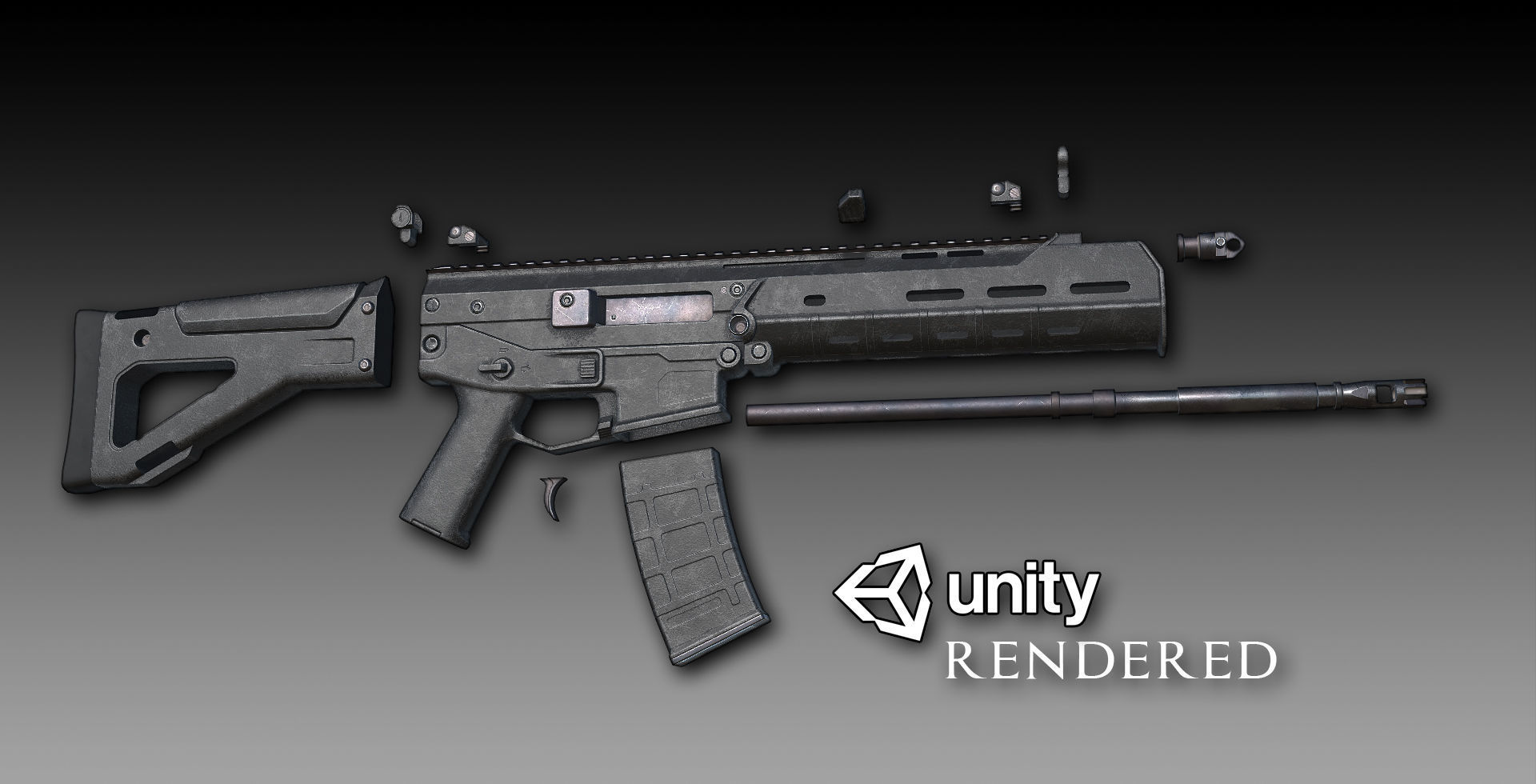 3D model Bushmaster ACR Assault Rifle VR / AR / low-poly | CGTrader
