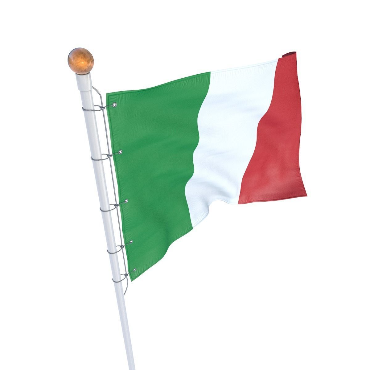 Flag Italy animated 3D model animated | CGTrader