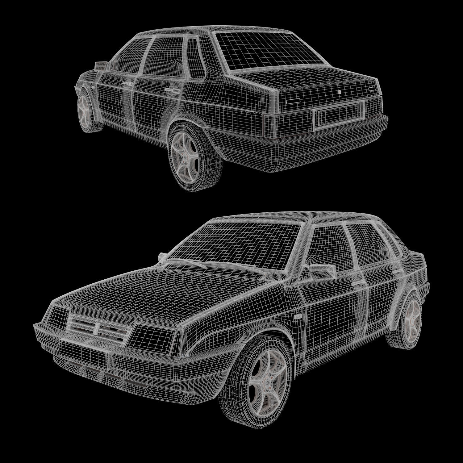 Car VAZ 21099 3D model | CGTrader