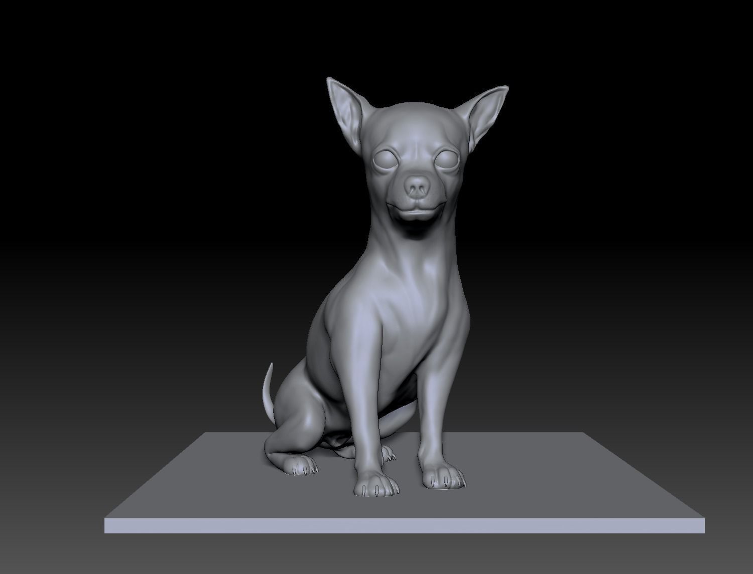 Sculpture of Chihuahua 3D model 3D printable | CGTrader